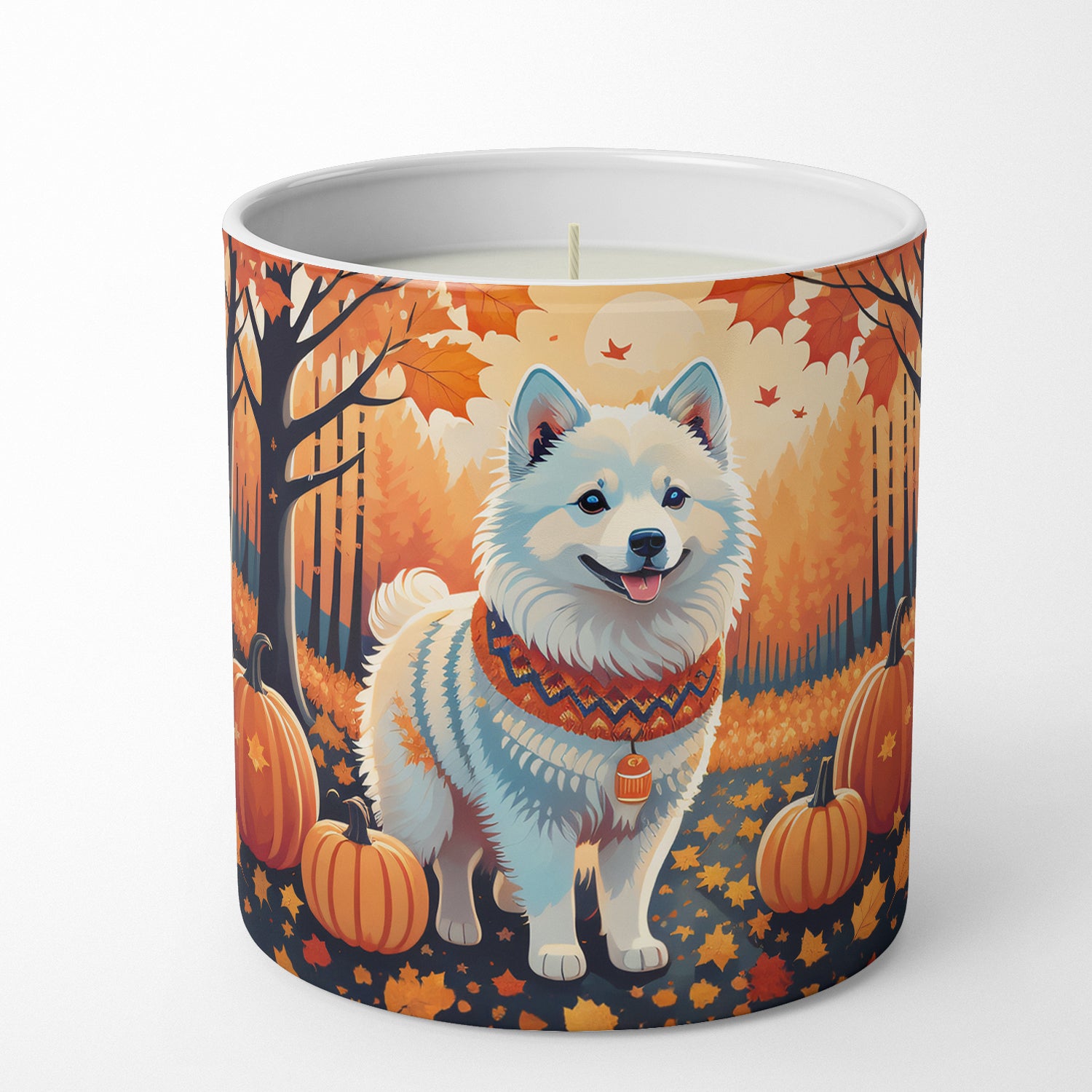 Buy this American Eskimo Fall Decorative Soy Candle