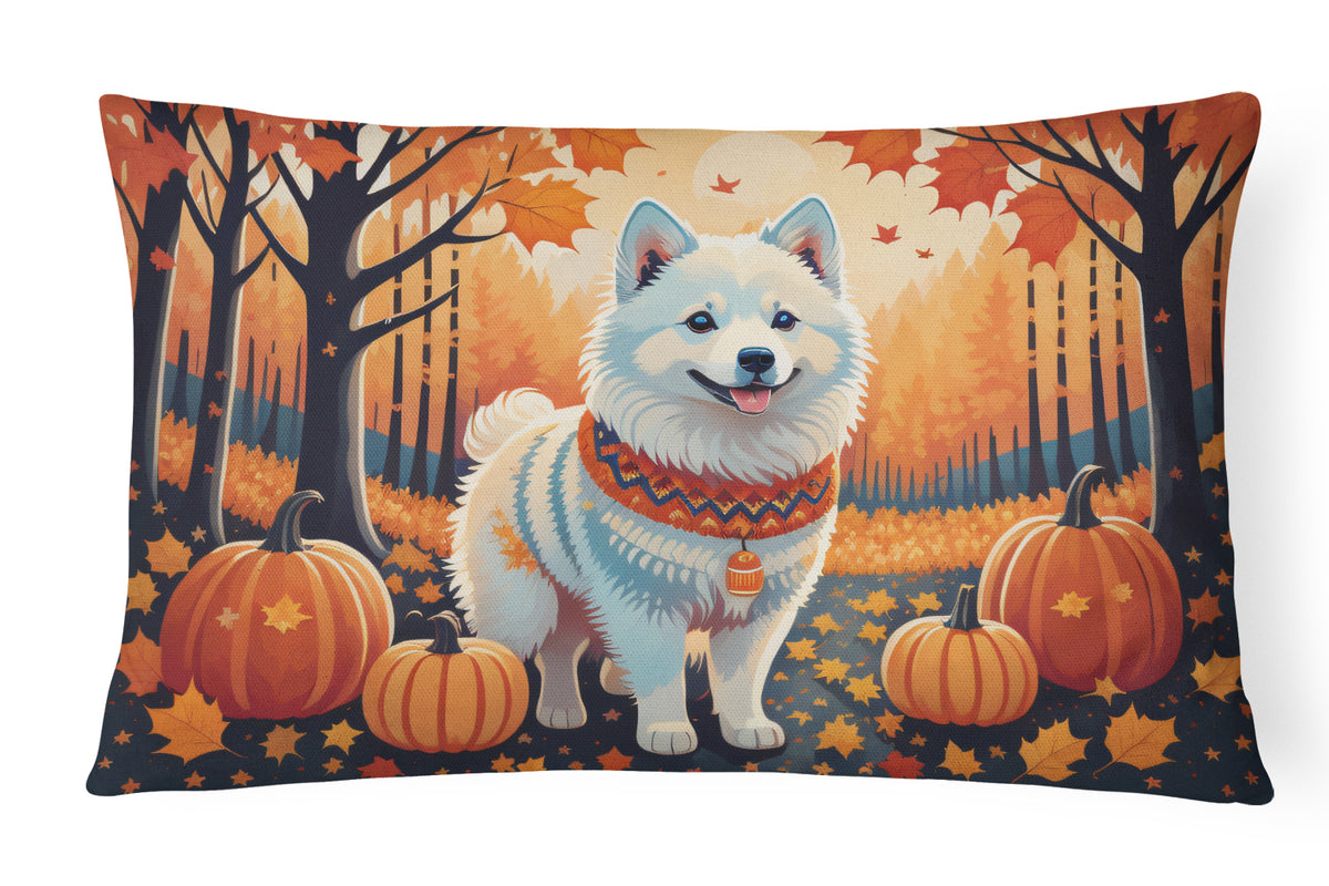 Buy this American Eskimo Fall Fabric Decorative Pillow
