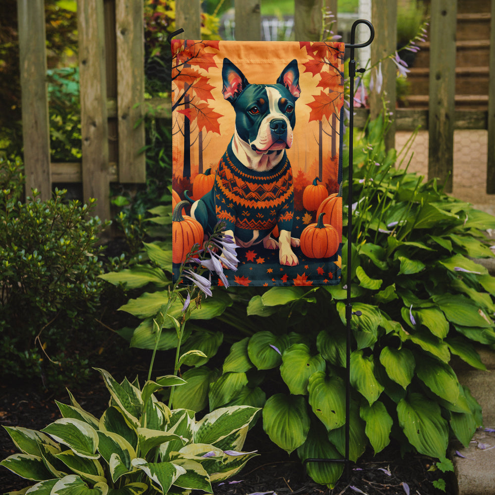 Pit Bull Terrier Fall Garden Flag