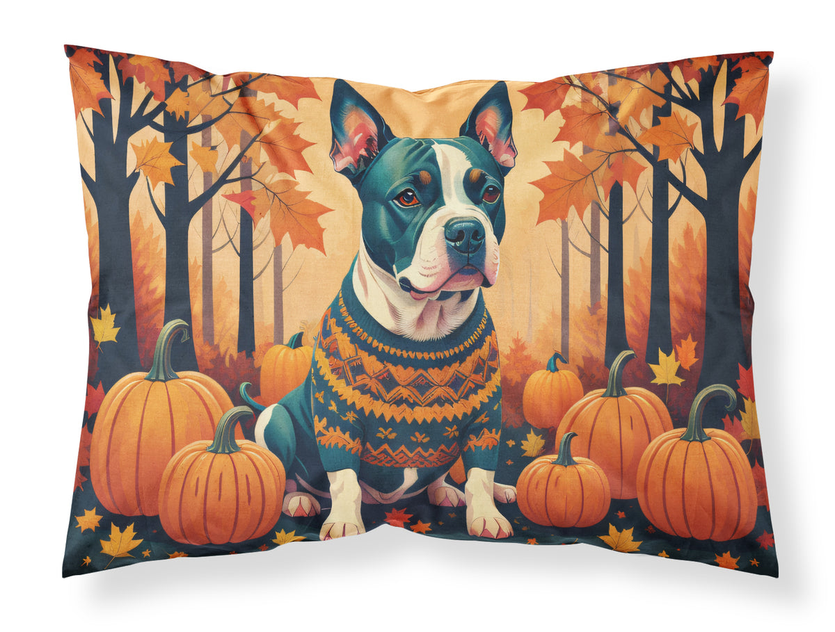 Buy this Pit Bull Terrier Fall Fabric Standard Pillowcase