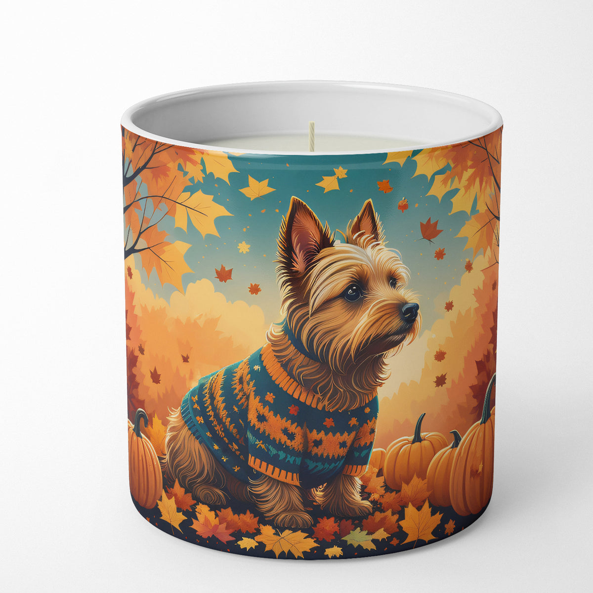Buy this Australian Terrier Terrier Fall Decorative Soy Candle