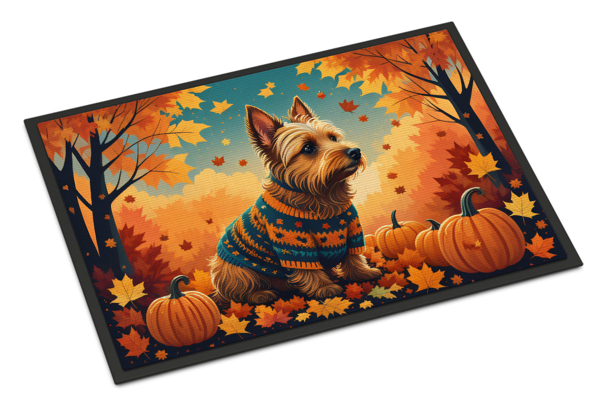 Buy this Australian Terrier Terrier Fall Doormat 18x27