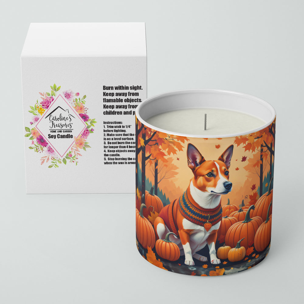 Red Basenji Fall Decorative Soy Candle