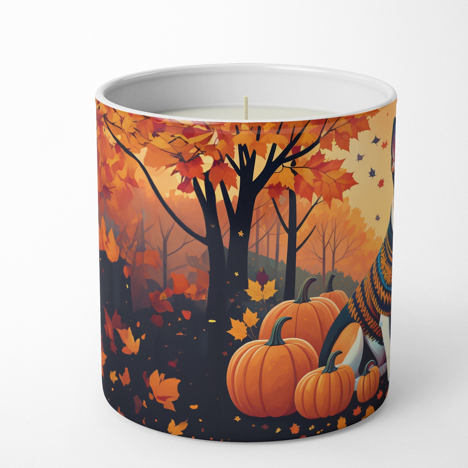 Basenji Fall Decorative Soy Candle