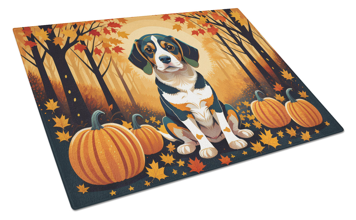 Buy this Beagle Fall Glass Cutting Board Large
