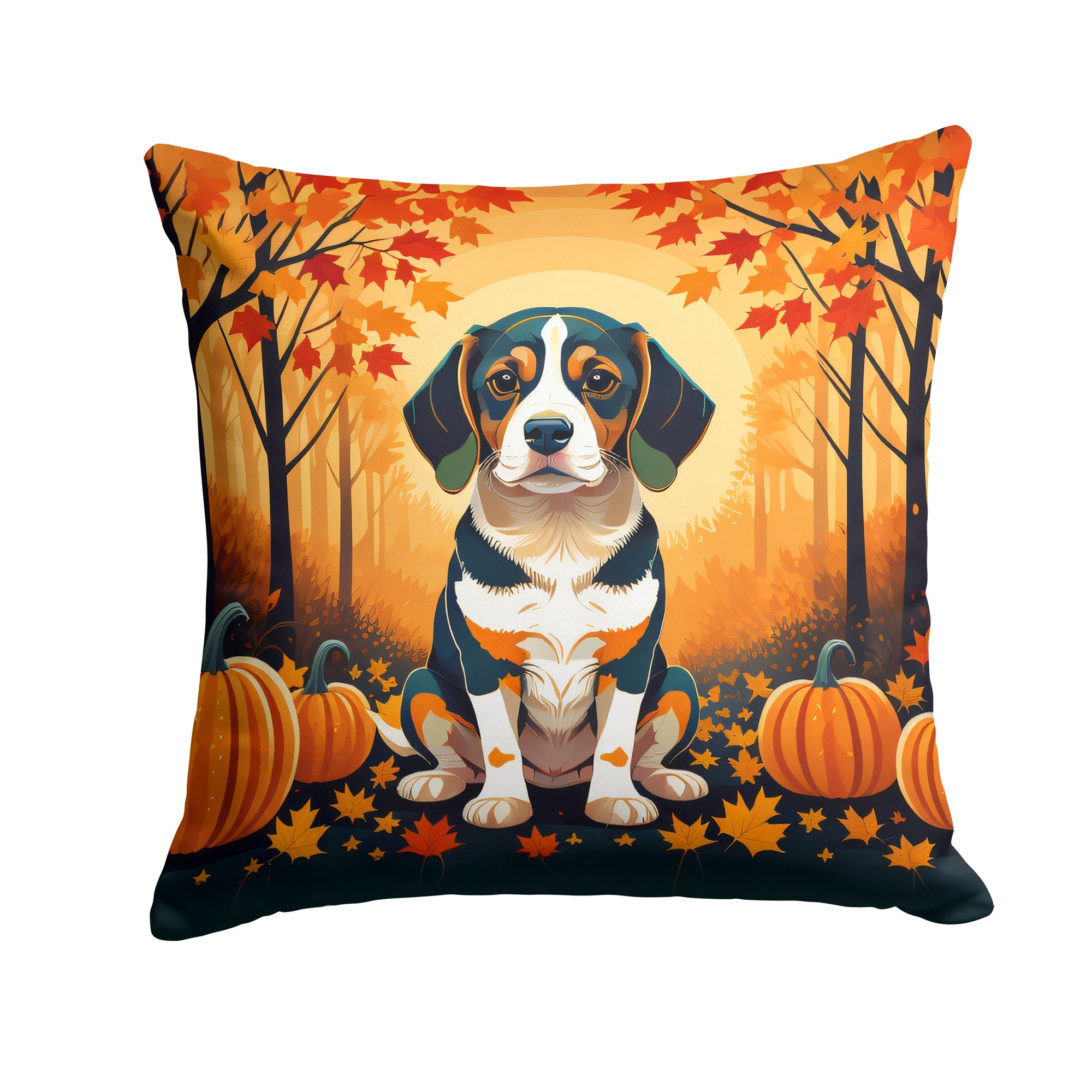 Buy this Beagle Fall Fabric Decorative Pillow