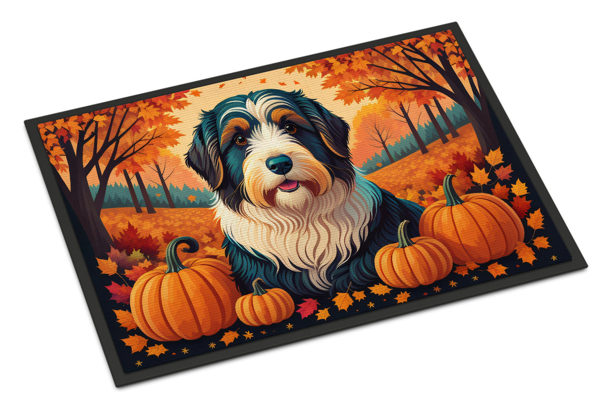 Buy this Bearded Collie Fall Doormat 18x27
