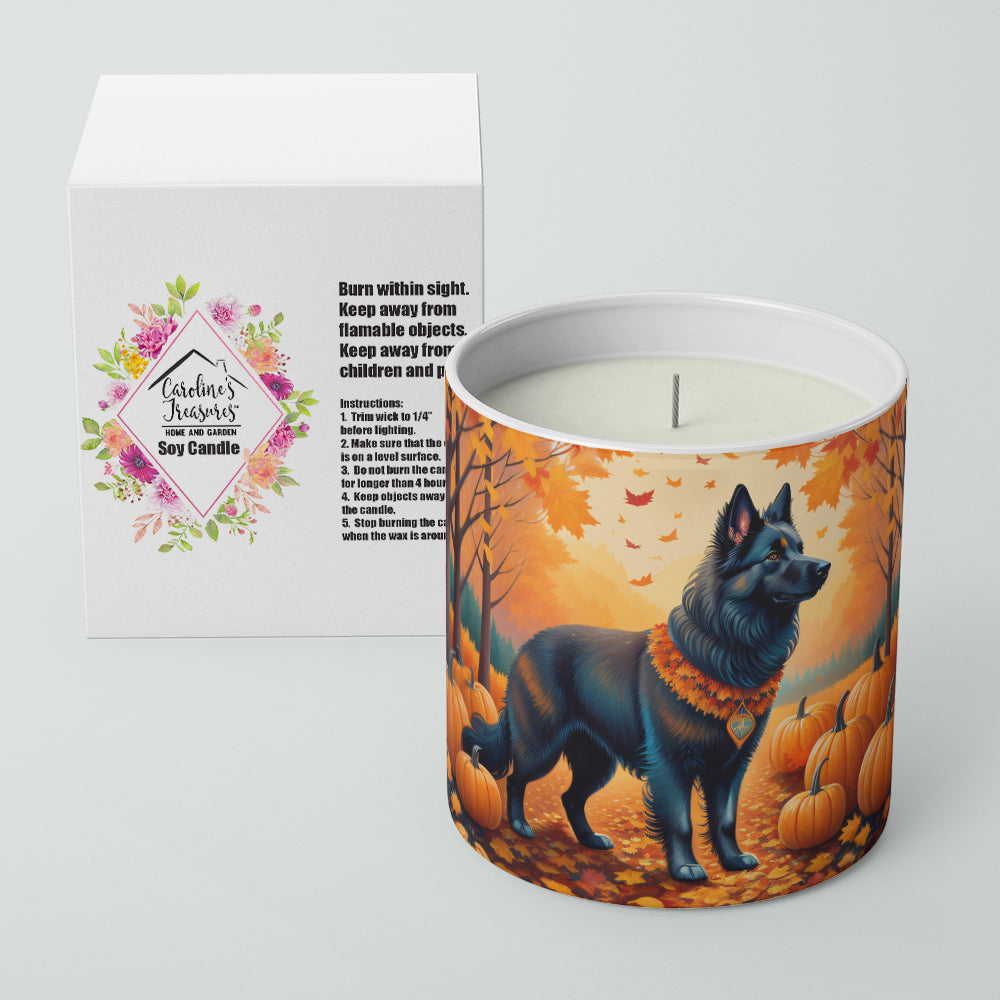 Belgian Sheepdog Fall Decorative Soy Candle