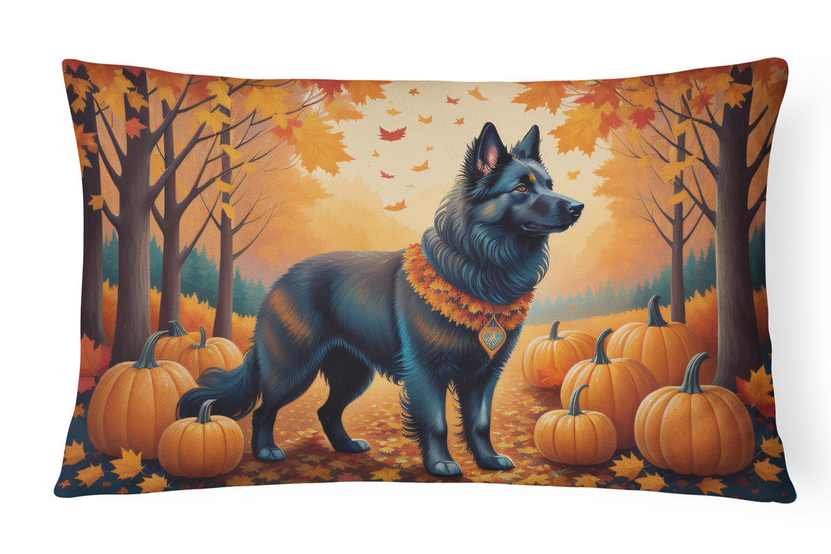 Buy this Belgian Sheepdog Fall Fabric Decorative Pillow