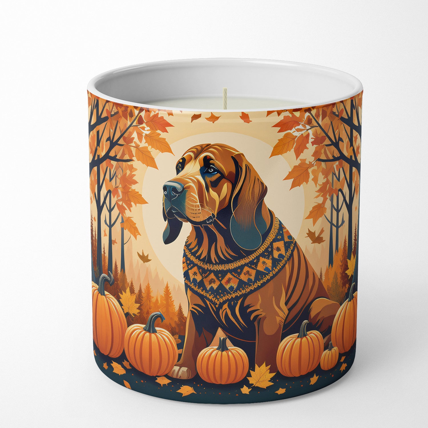 Buy this Bloodhound Fall Decorative Soy Candle