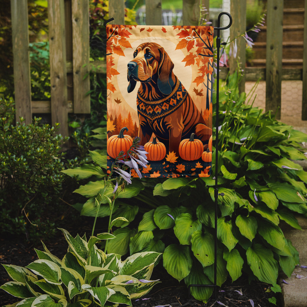 Bloodhound Fall Garden Flag