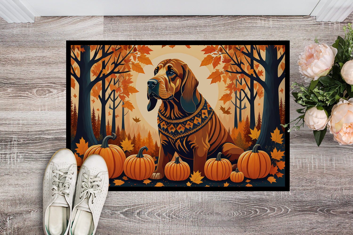 Buy this Bloodhound Fall Indoor or Outdoor Mat 24x36