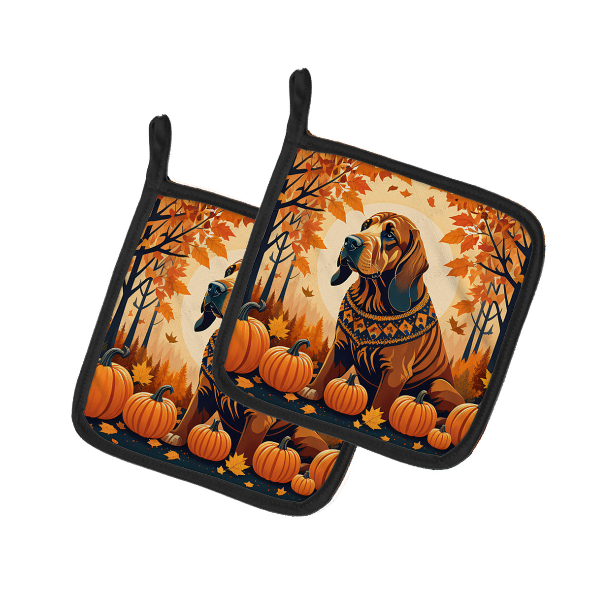 Buy this Bloodhound Fall Pair of Pot Holders