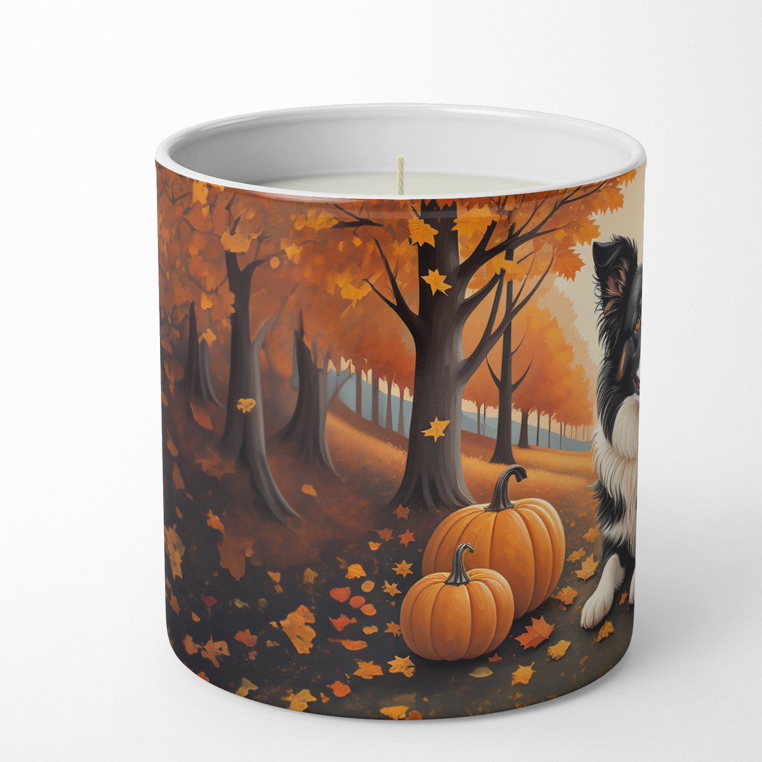Border Collie Fall Decorative Soy Candle