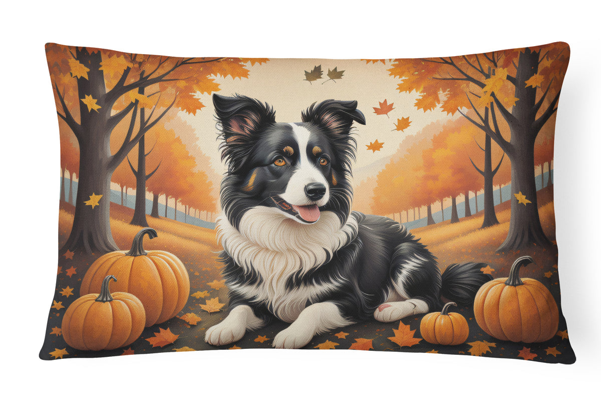 Buy this Border Collie Fall Fabric Decorative Pillow