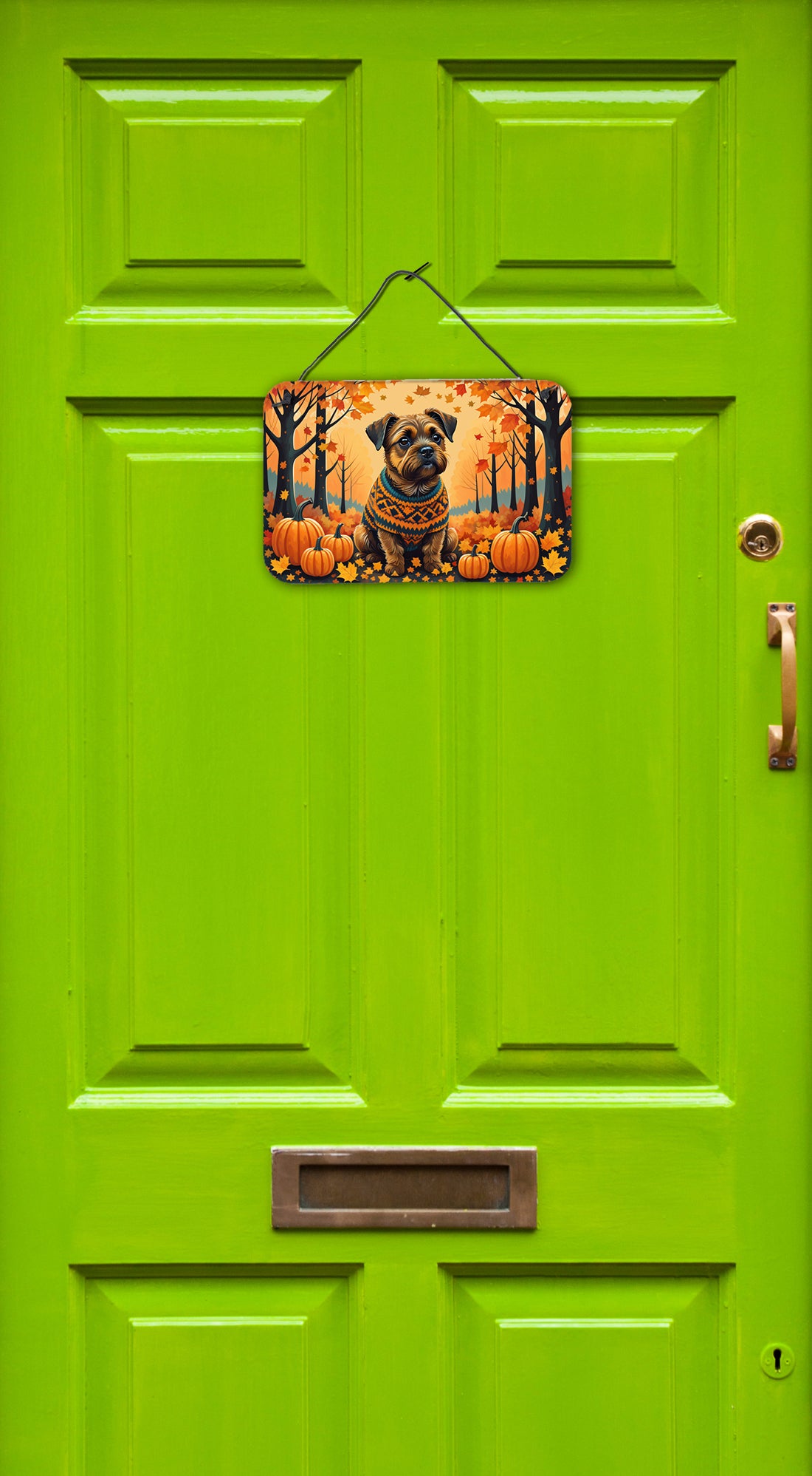 Buy this Border Terrier Fall Wall or Door Hanging Prints