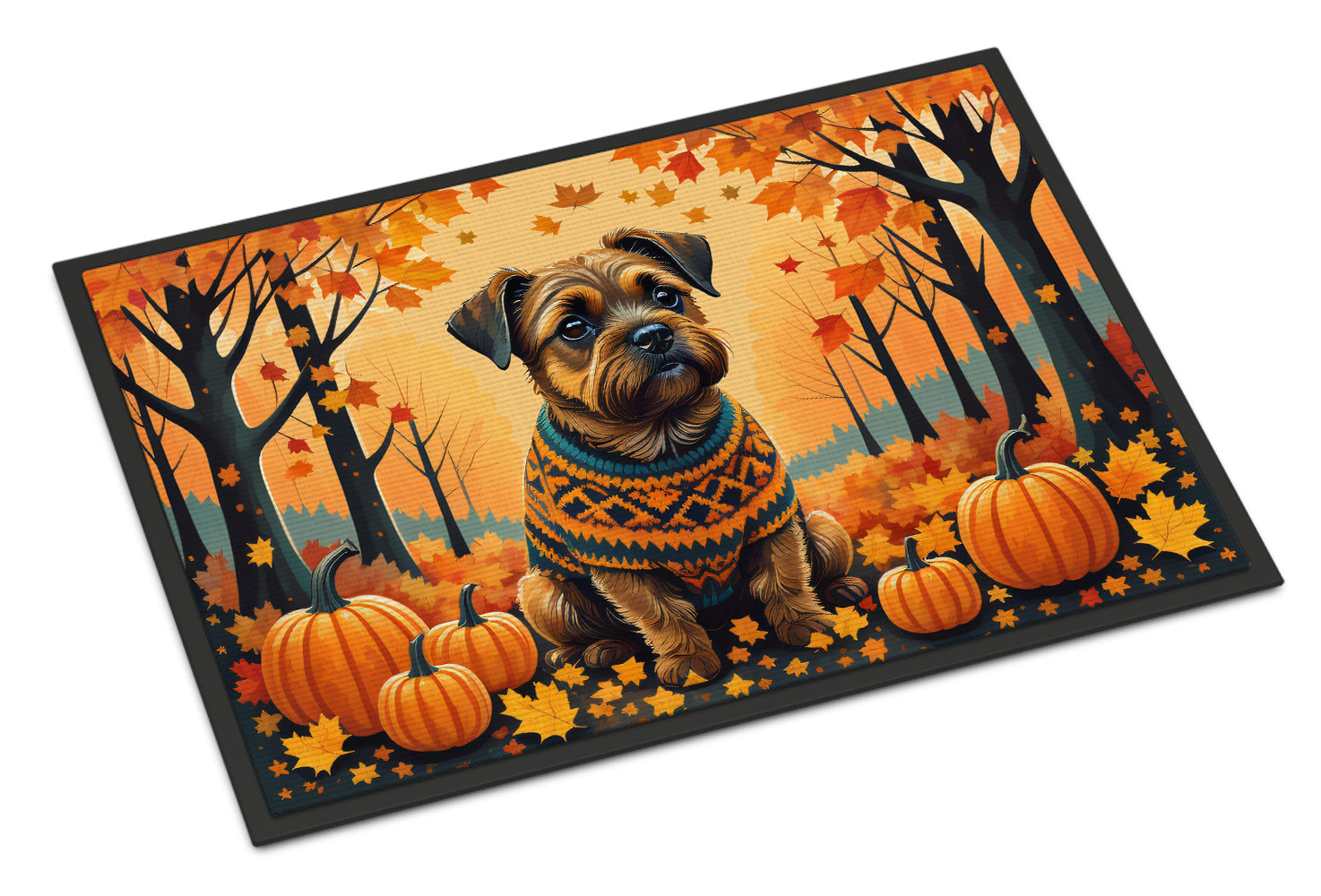 Buy this Border Terrier Fall Doormat 18x27