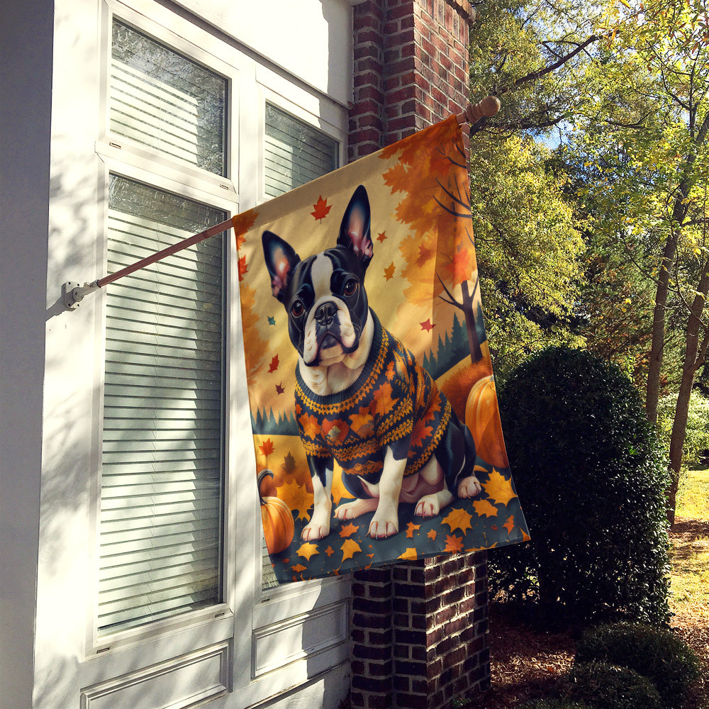 Buy this Boston Terrier Fall House Flag