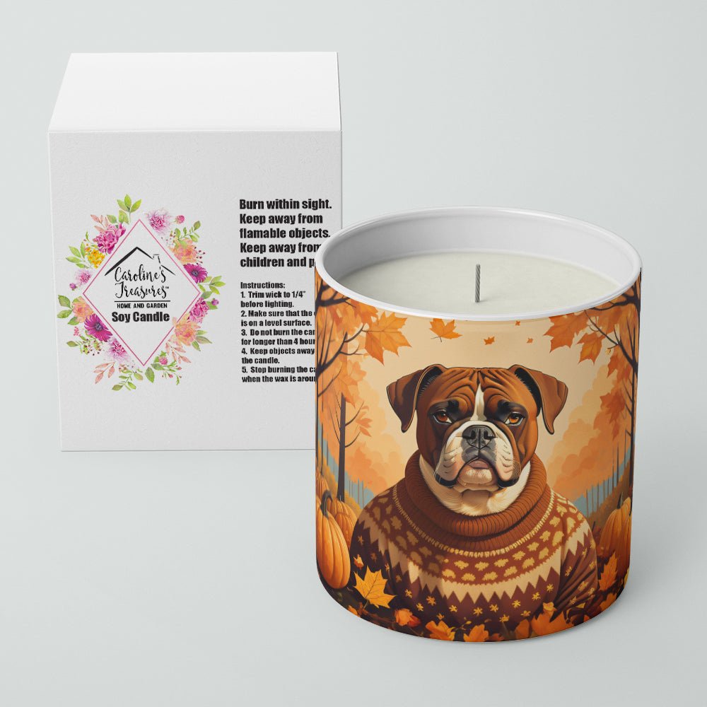 Boxer Fall Decorative Soy Candle