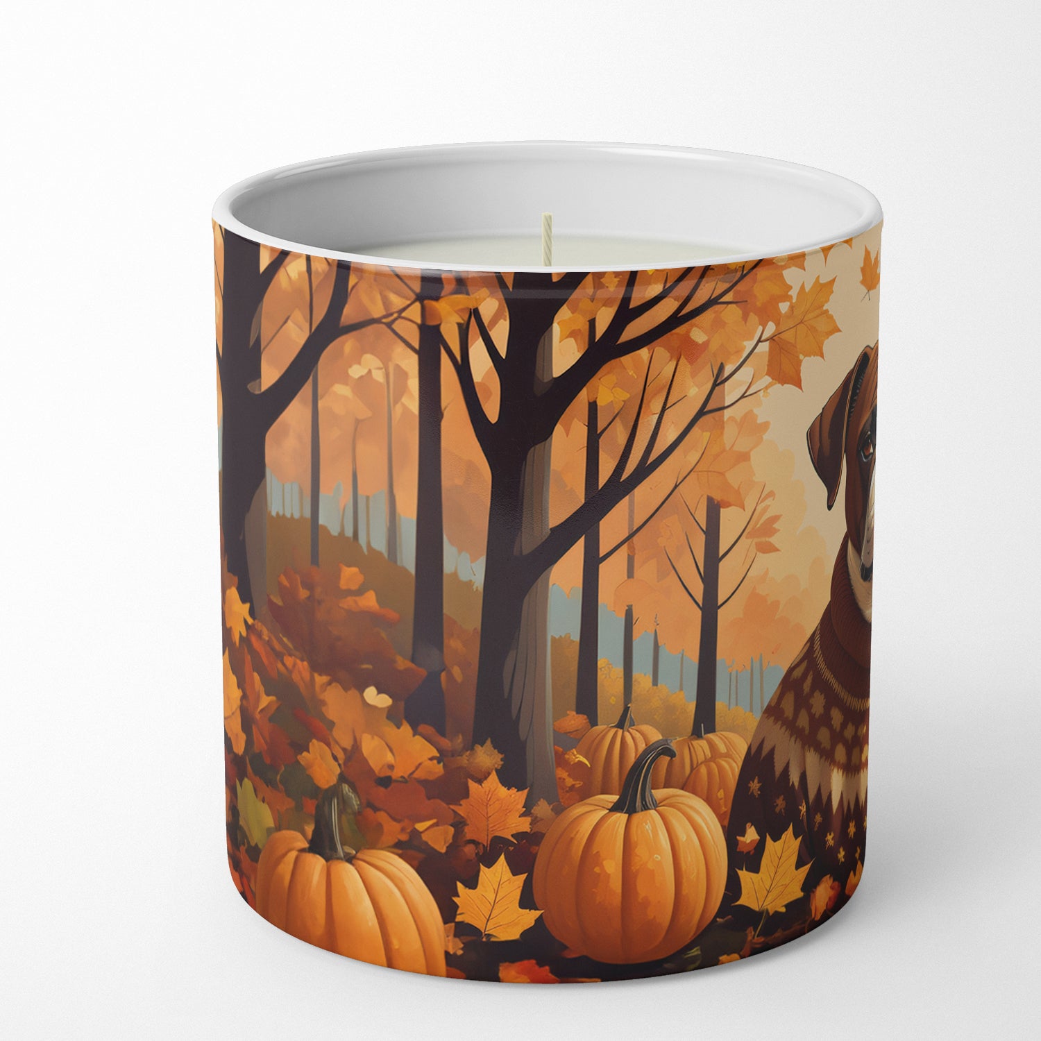 Boxer Fall Decorative Soy Candle