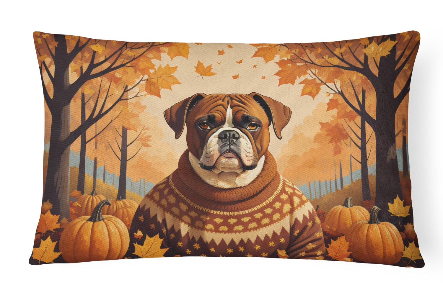 Buy this Boxer Fall Fabric Decorative Pillow