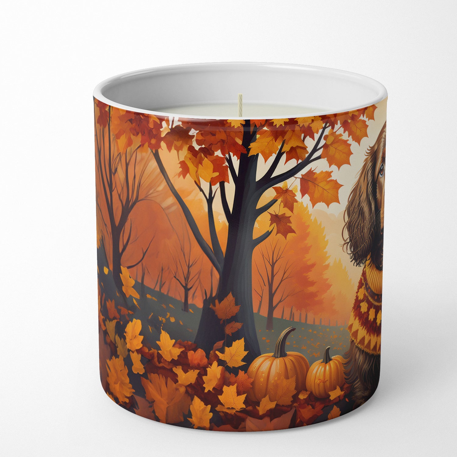 Boykin Spaniel Fall Decorative Soy Candle