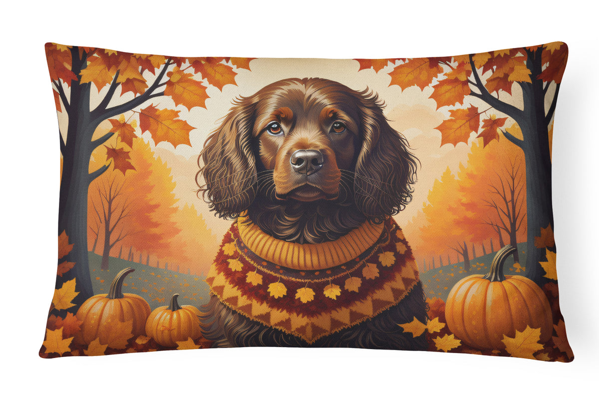 Buy this Boykin Spaniel Fall Fabric Decorative Pillow