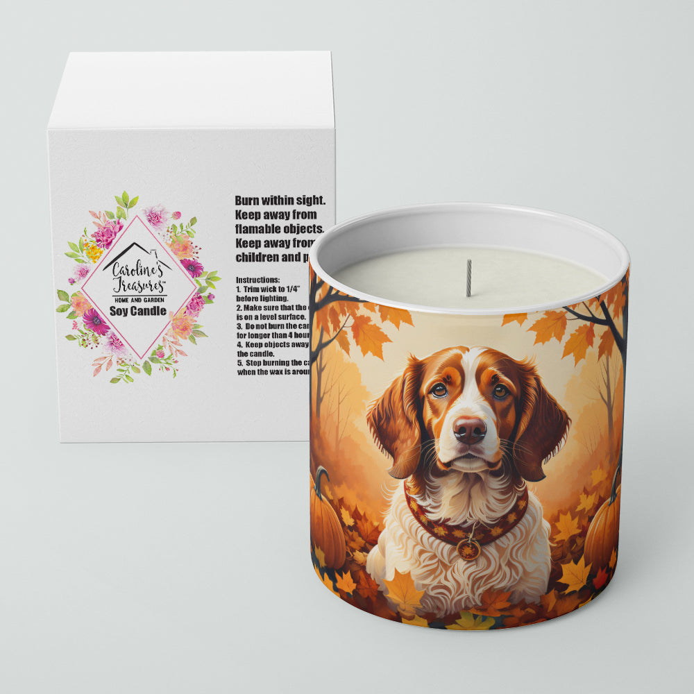 Buy this Brittany Spaniel Fall Decorative Soy Candle
