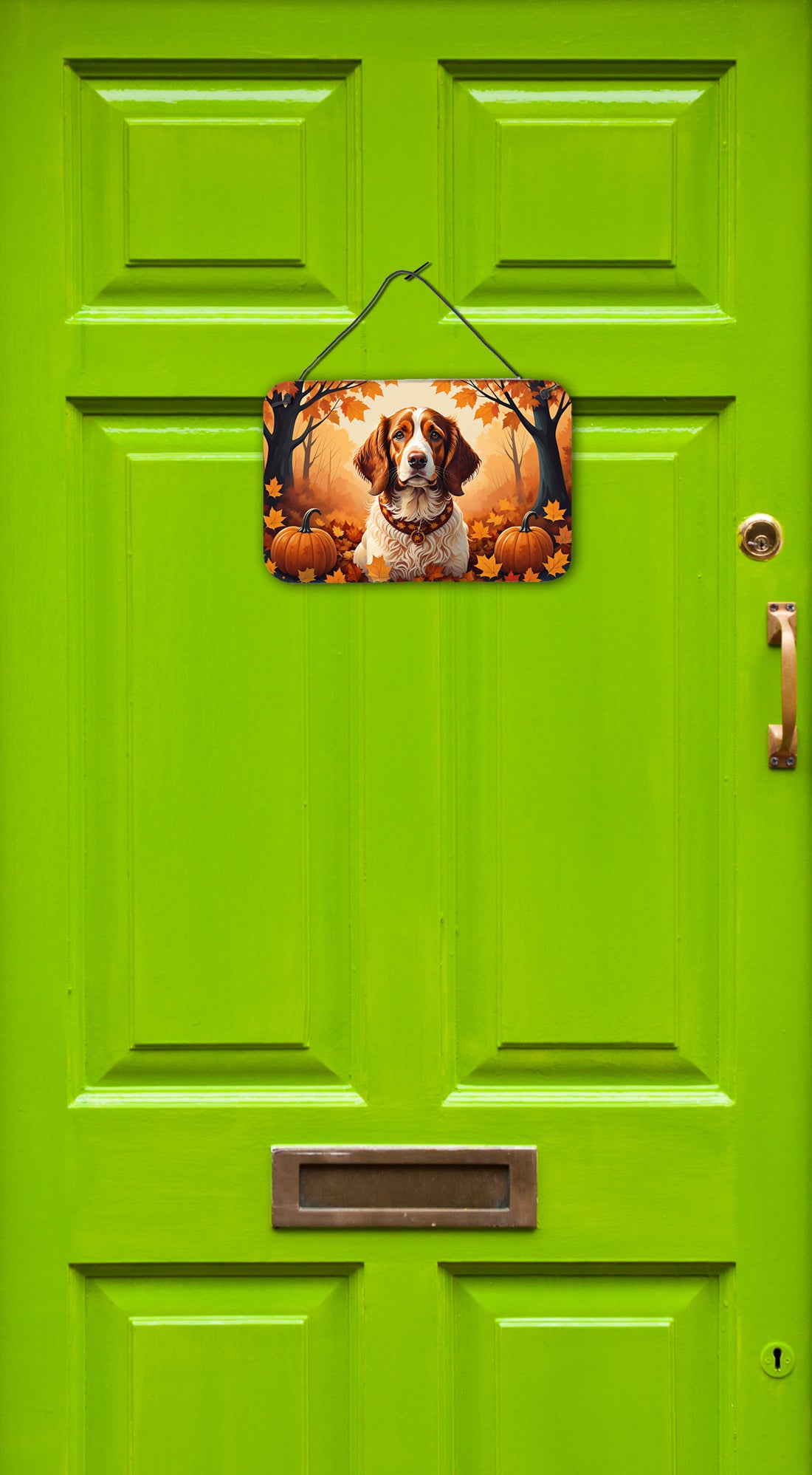 Buy this Brittany Spaniel Fall Wall or Door Hanging Prints