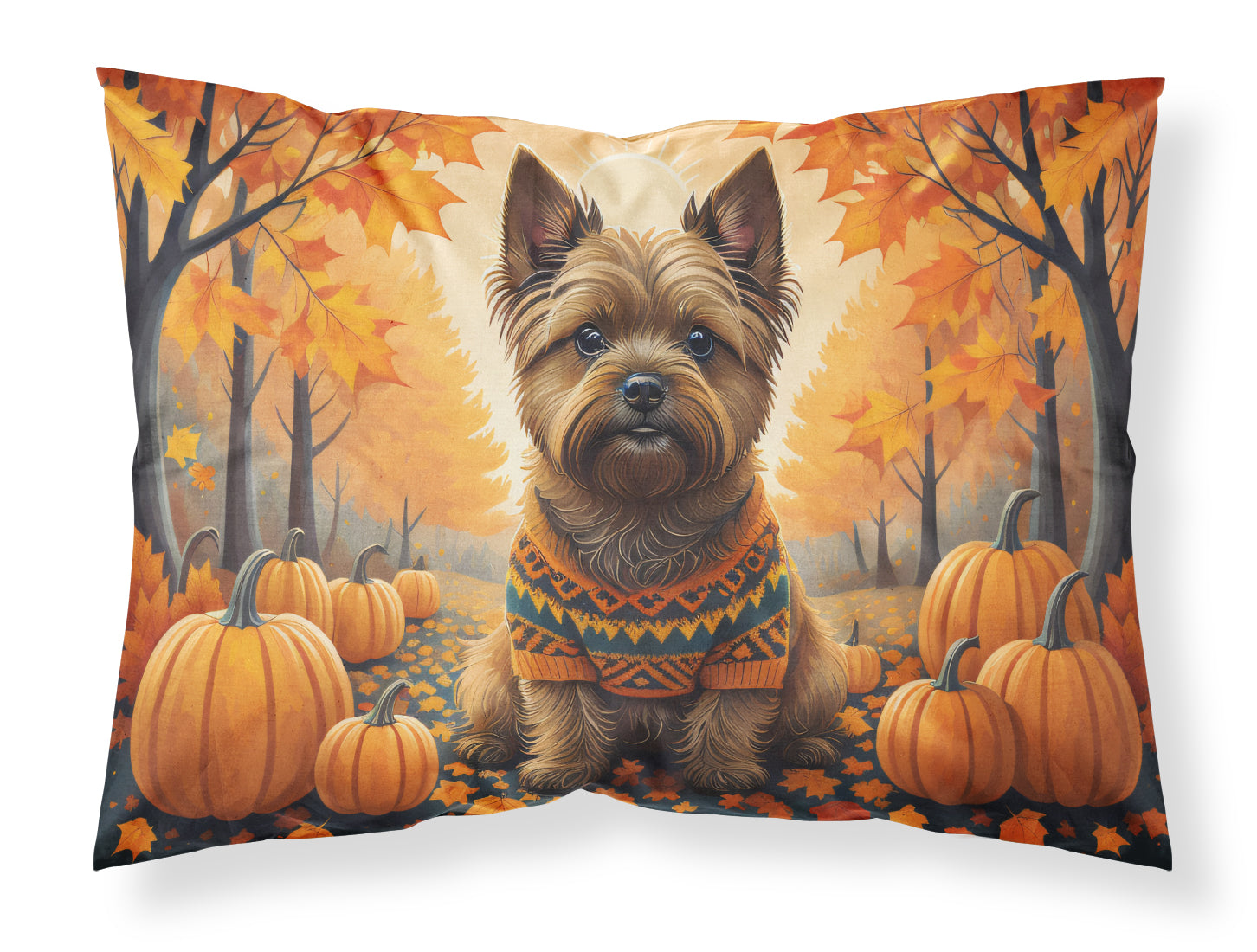 Buy this Cairn Terrier Fall Fabric Standard Pillowcase