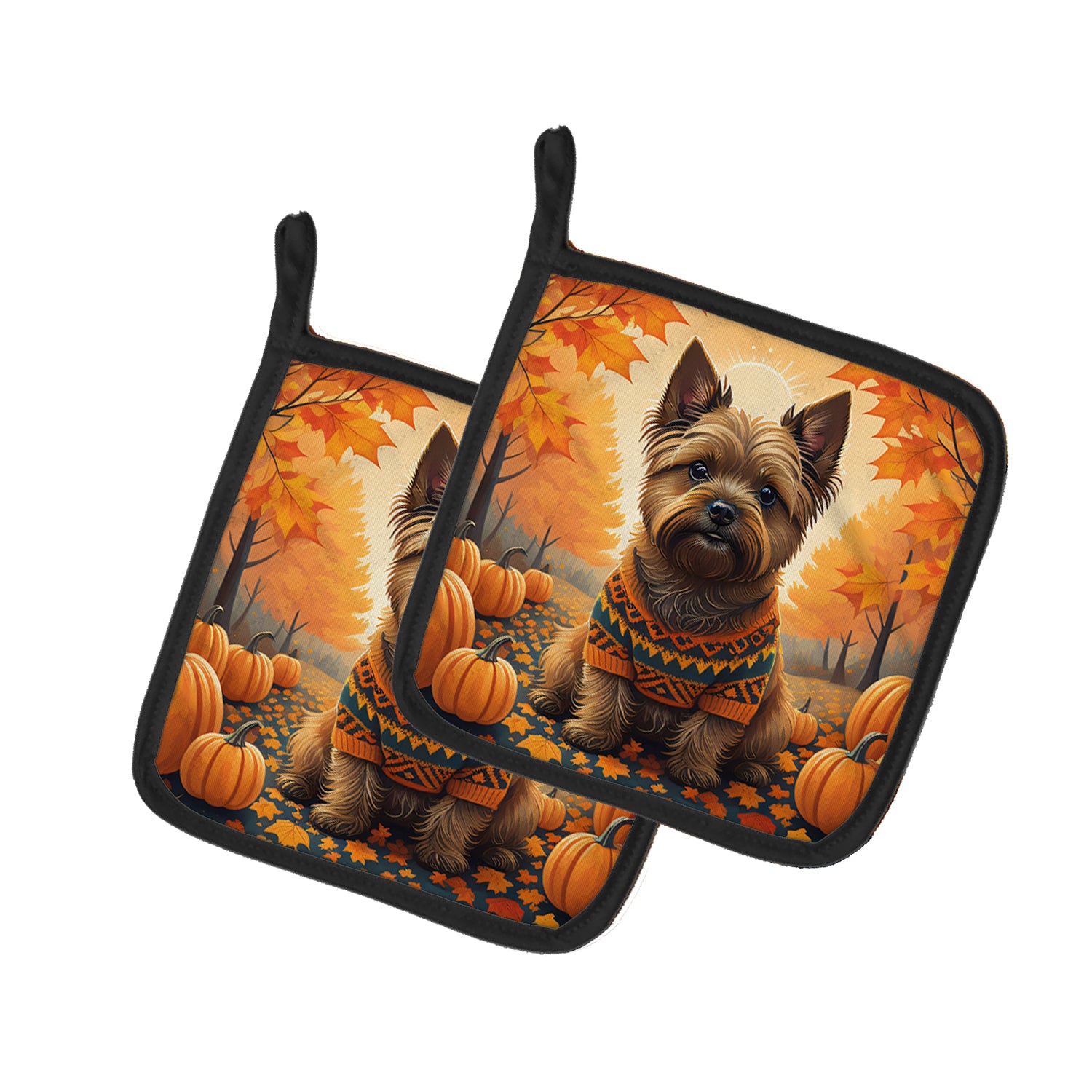 Buy this Cairn Terrier Fall Pair of Pot Holders