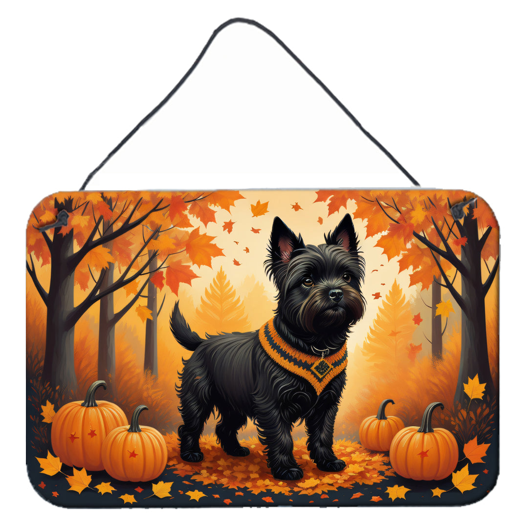 Buy this Black Cairn Terrier Fall Wall or Door Hanging Prints