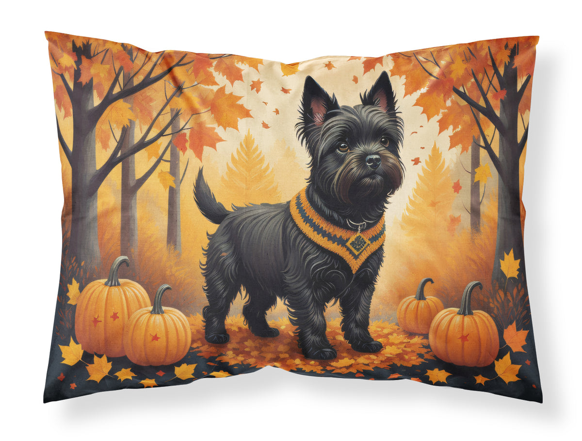 Buy this Black Cairn Terrier Fall Fabric Standard Pillowcase