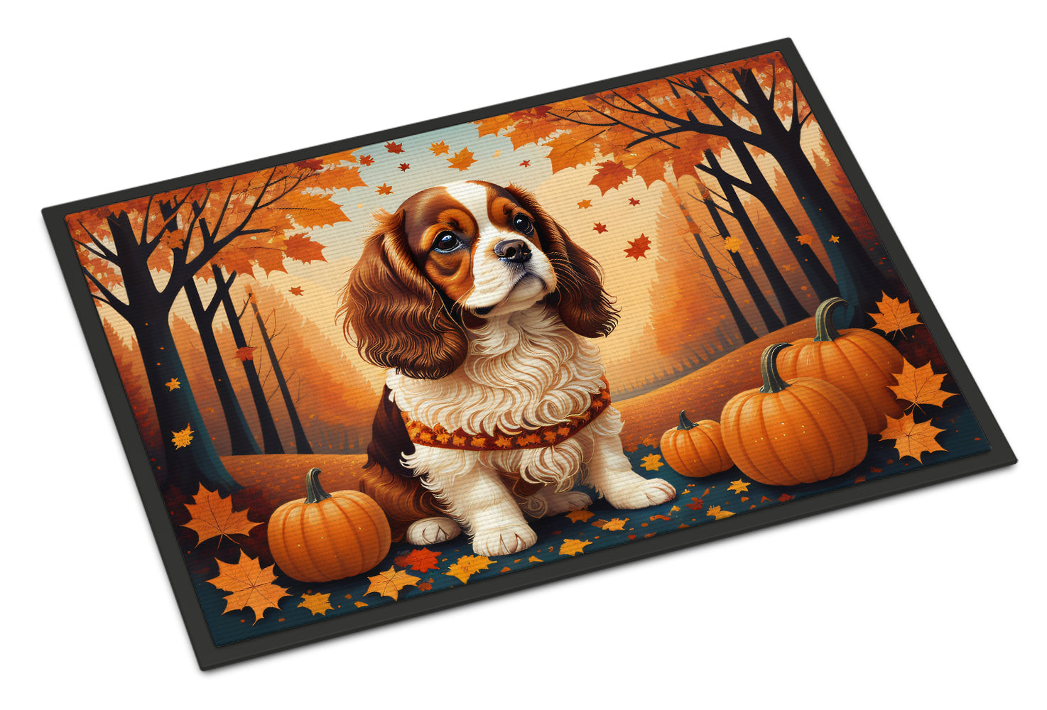 Buy this Cavalier Spaniel Fall Indoor or Outdoor Mat 24x36