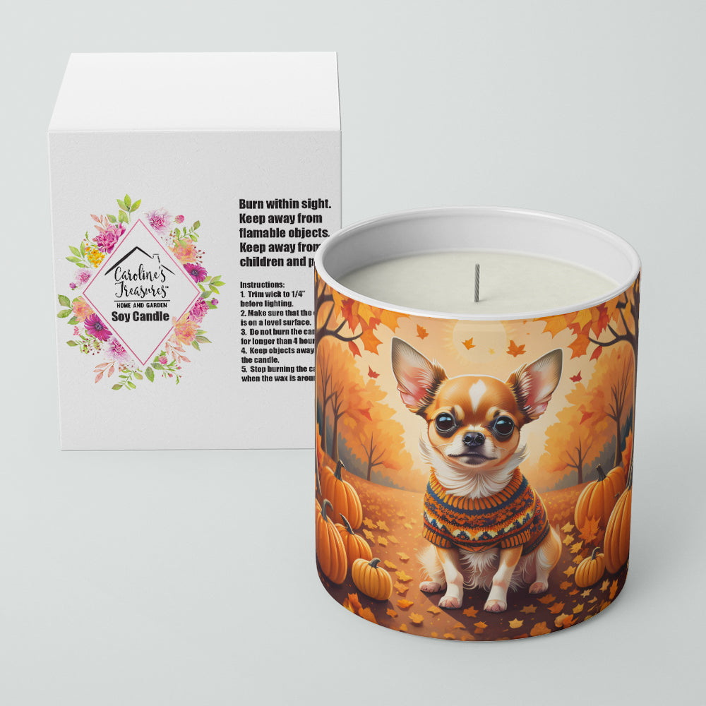 Buy this Chihuahua Fall Decorative Soy Candle