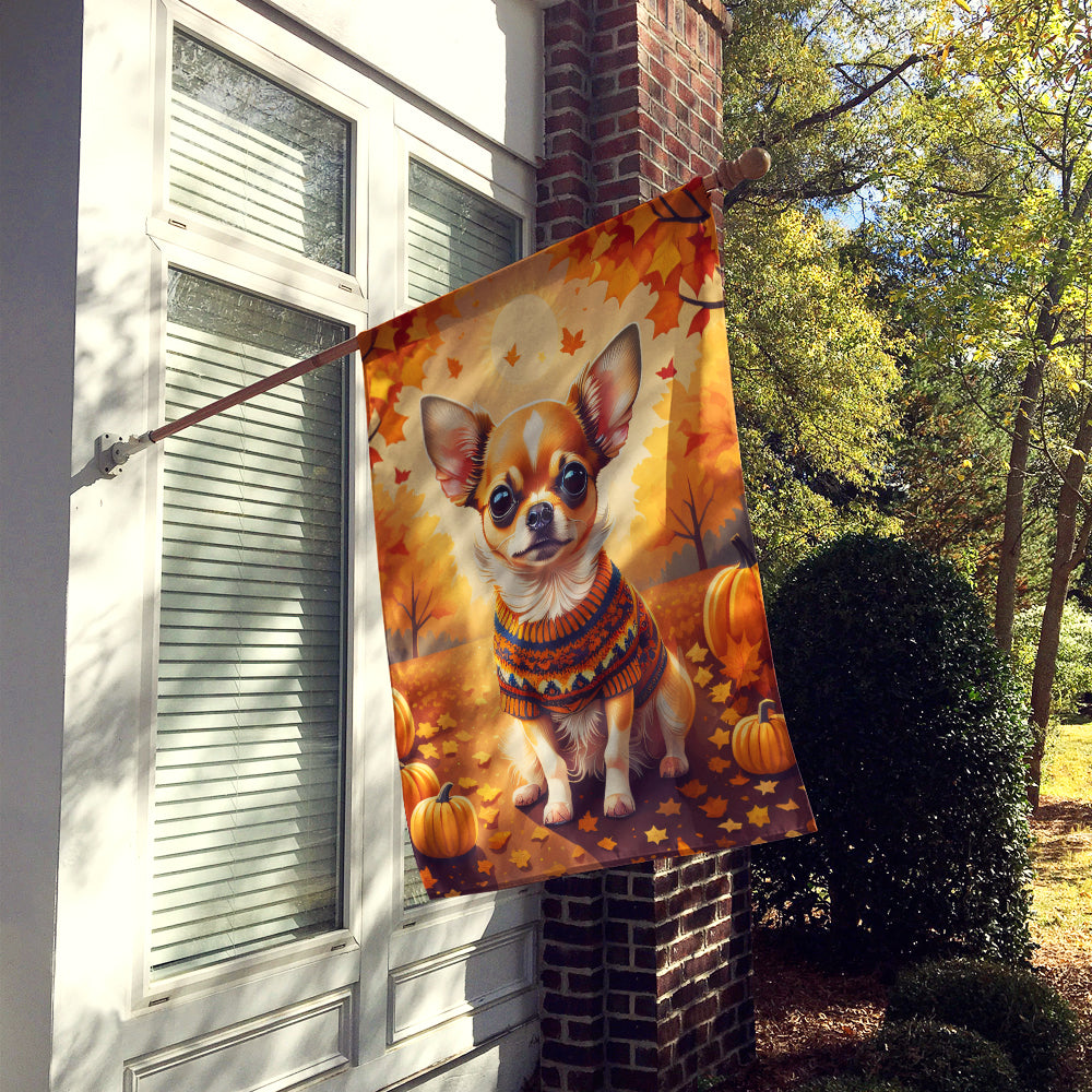 Buy this Chihuahua Fall House Flag