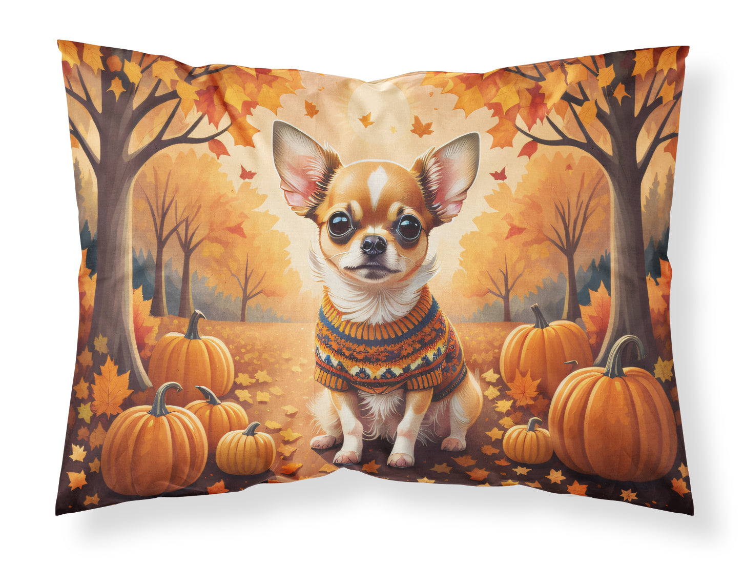 Buy this Chihuahua Fall Fabric Standard Pillowcase
