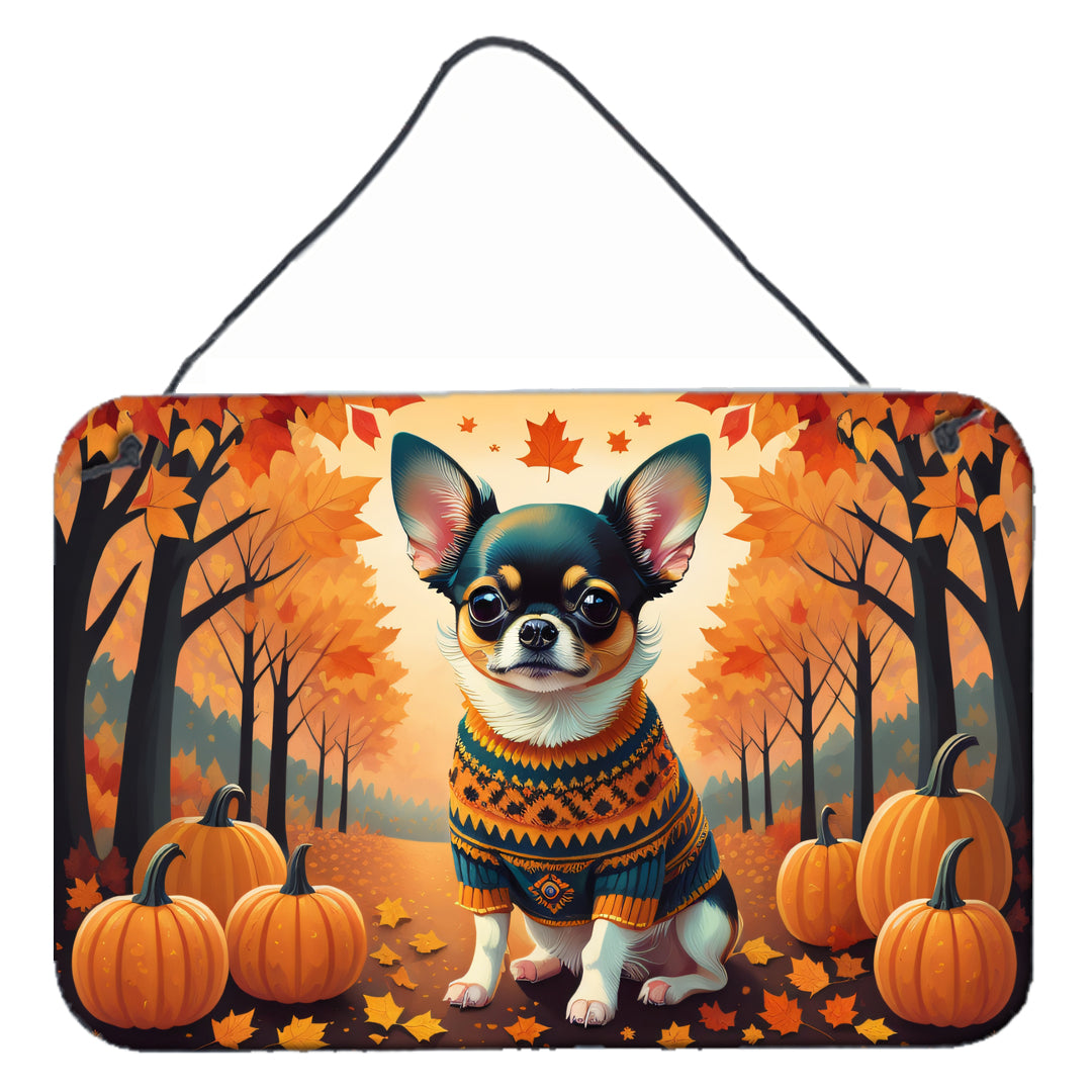 Buy this Tricolor Chihuahua Fall Wall or Door Hanging Prints