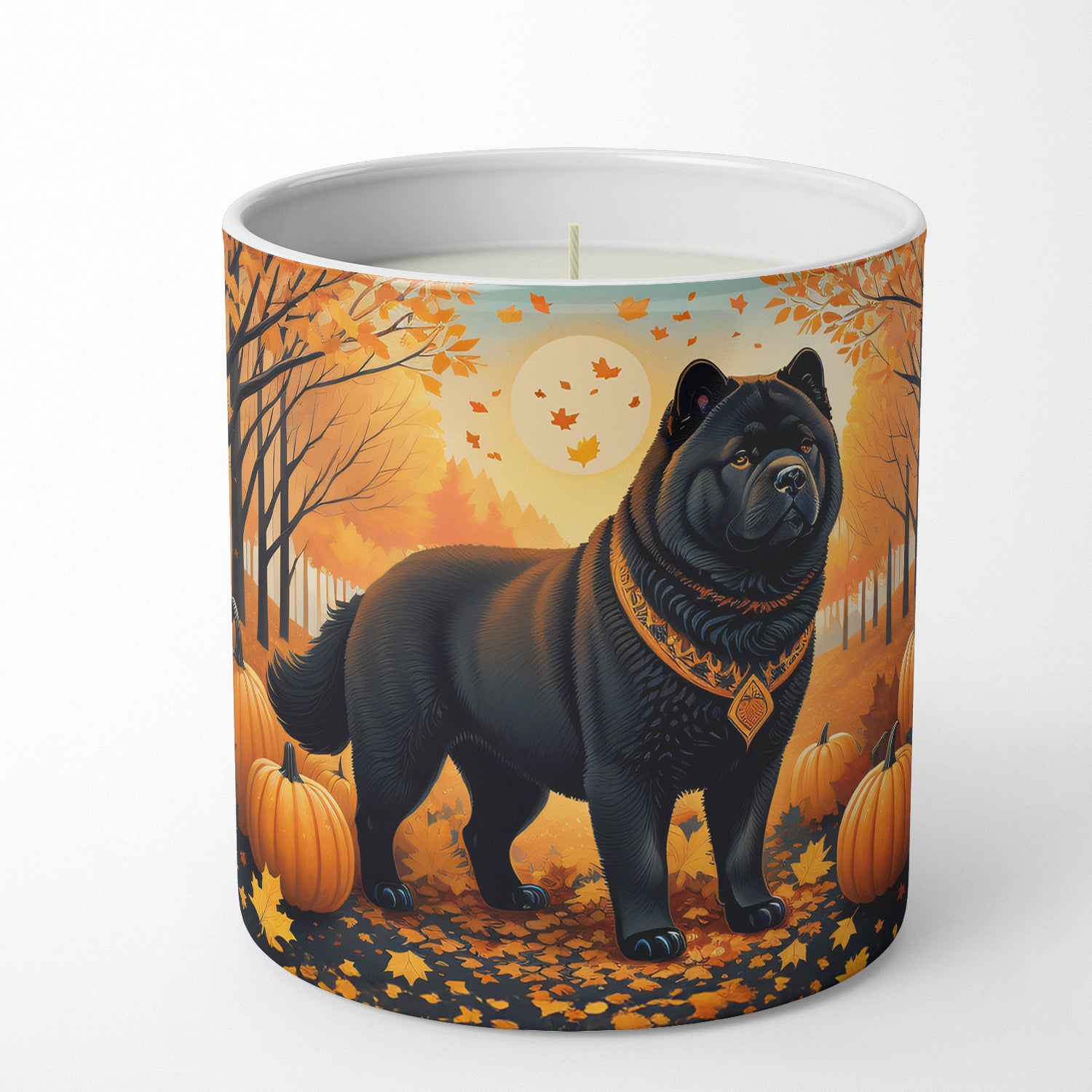 Buy this Black Chow Chow Fall Decorative Soy Candle