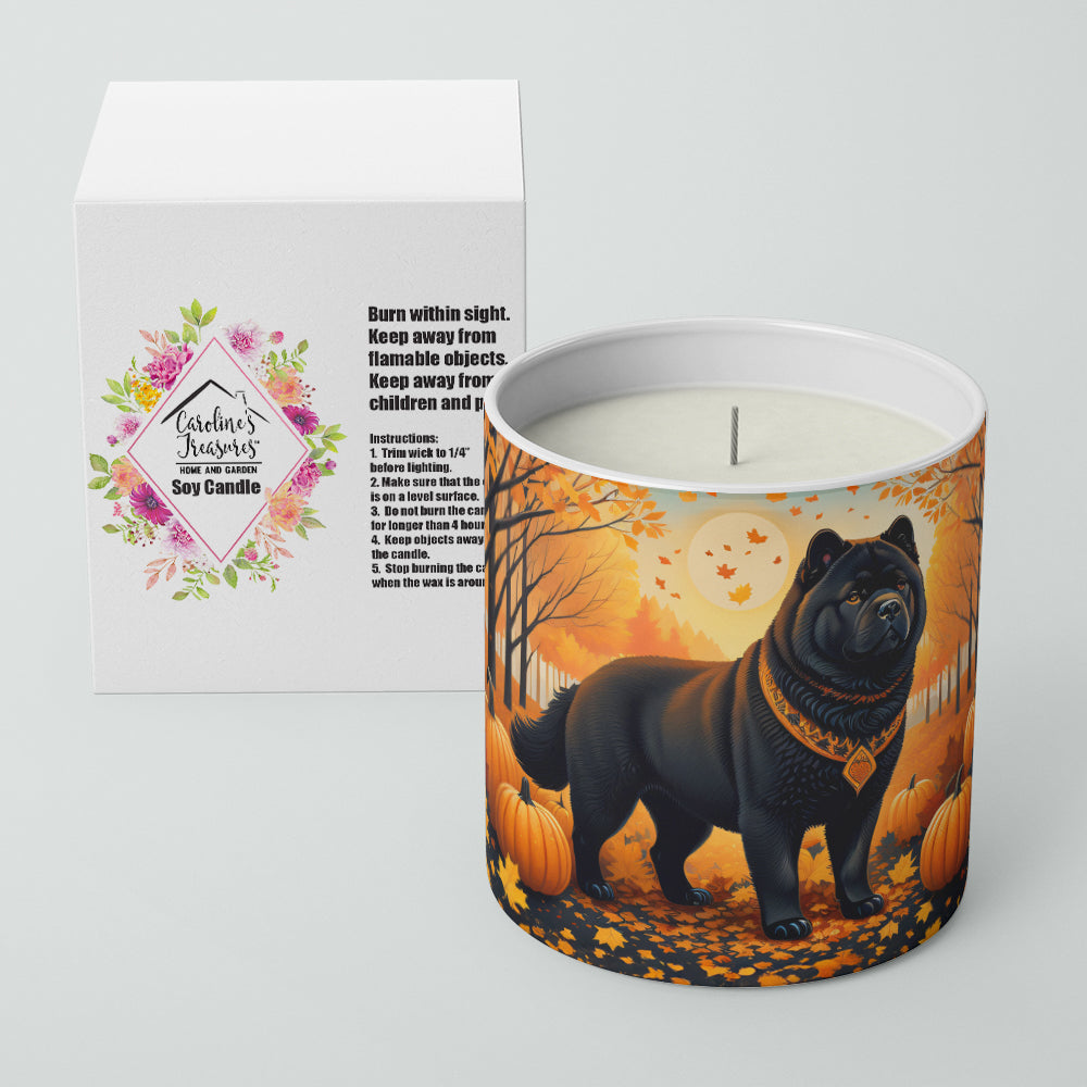Black Chow Chow Fall Decorative Soy Candle