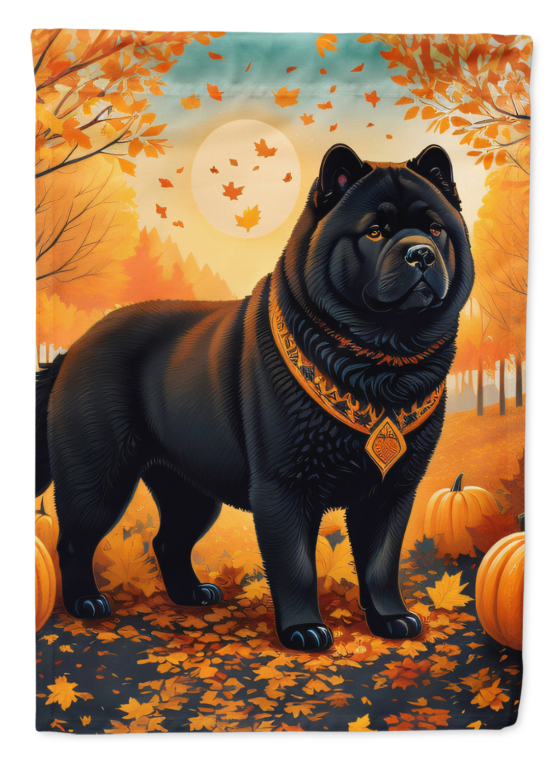 Buy this Black Chow Chow Fall House Flag
