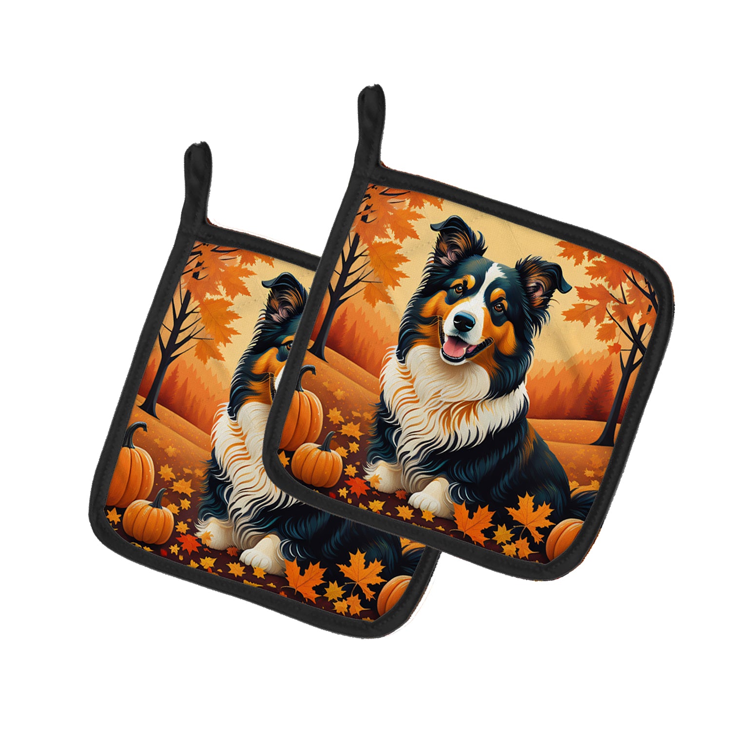 Buy this Collie Fall Pair of Pot Holders