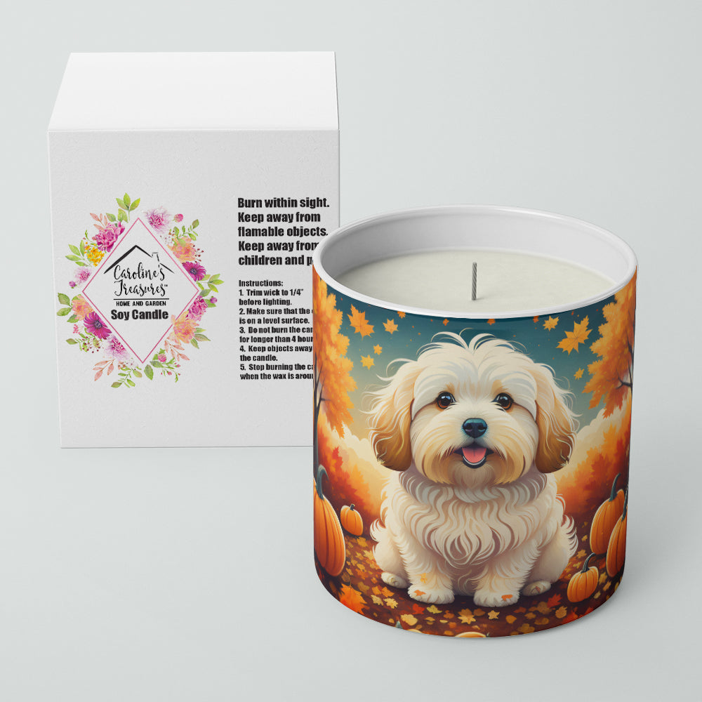 Buy this Coton De Tulear Fall Decorative Soy Candle