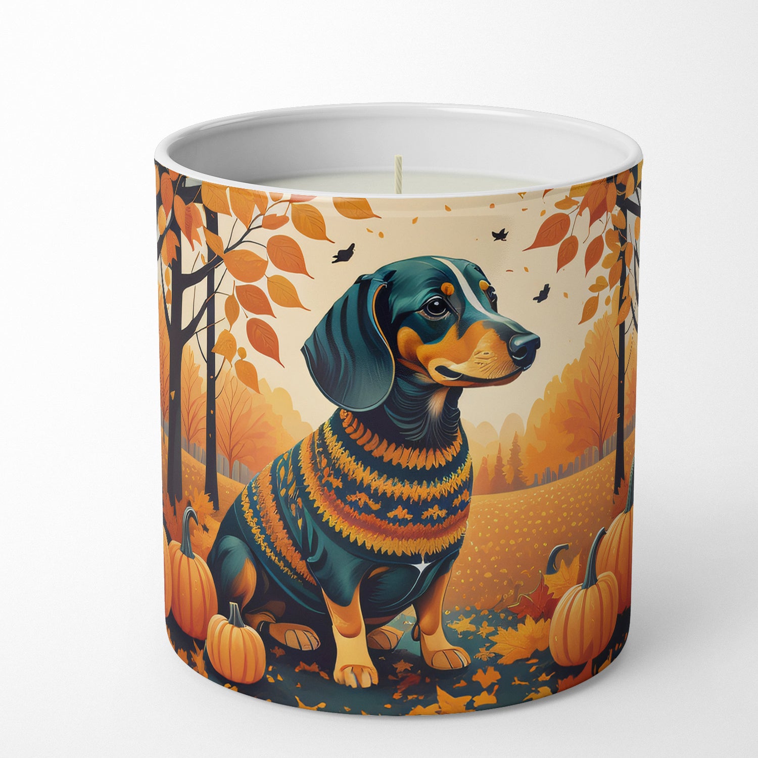 Buy this Dachshund Fall Decorative Soy Candle