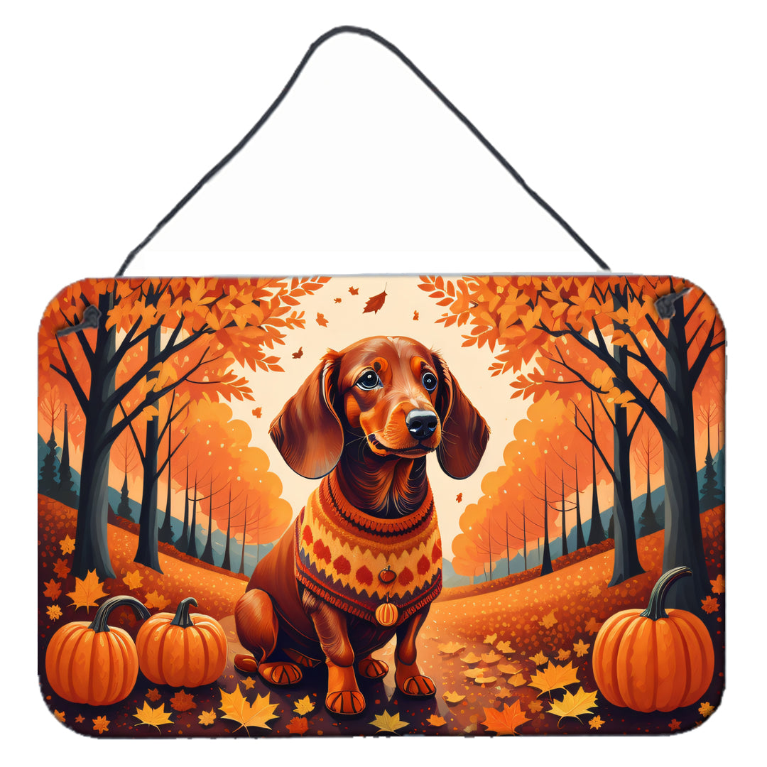 Buy this Dachshund Fall Wall or Door Hanging Prints