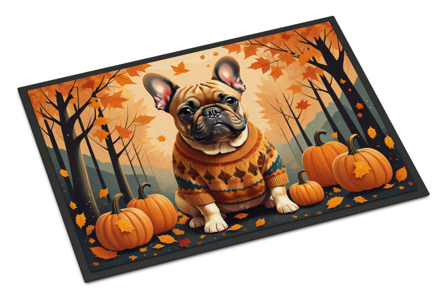 Buy this Fawn French Bulldog Fall Doormat 18x27