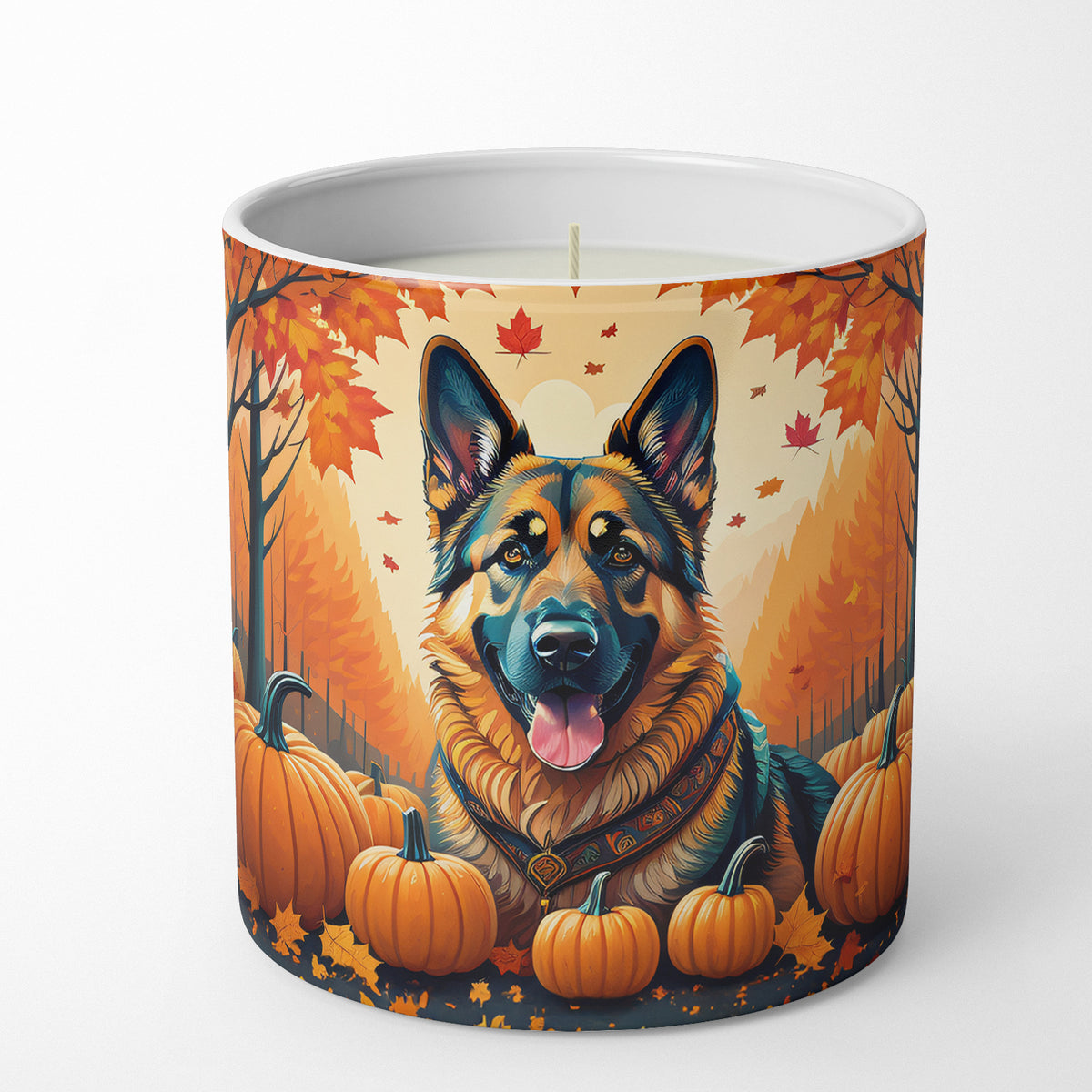 Buy this German Shepherd Fall Decorative Soy Candle