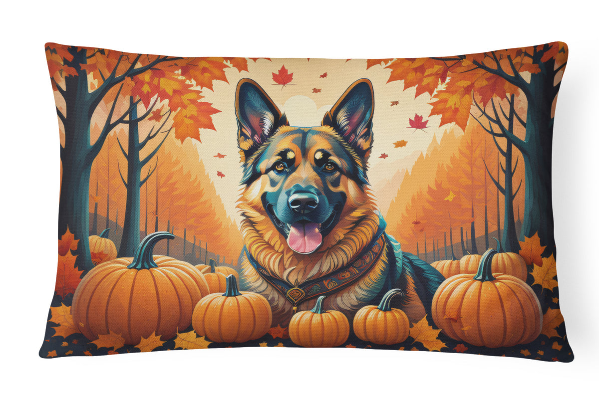 Buy this German Shepherd Fall Fabric Decorative Pillow