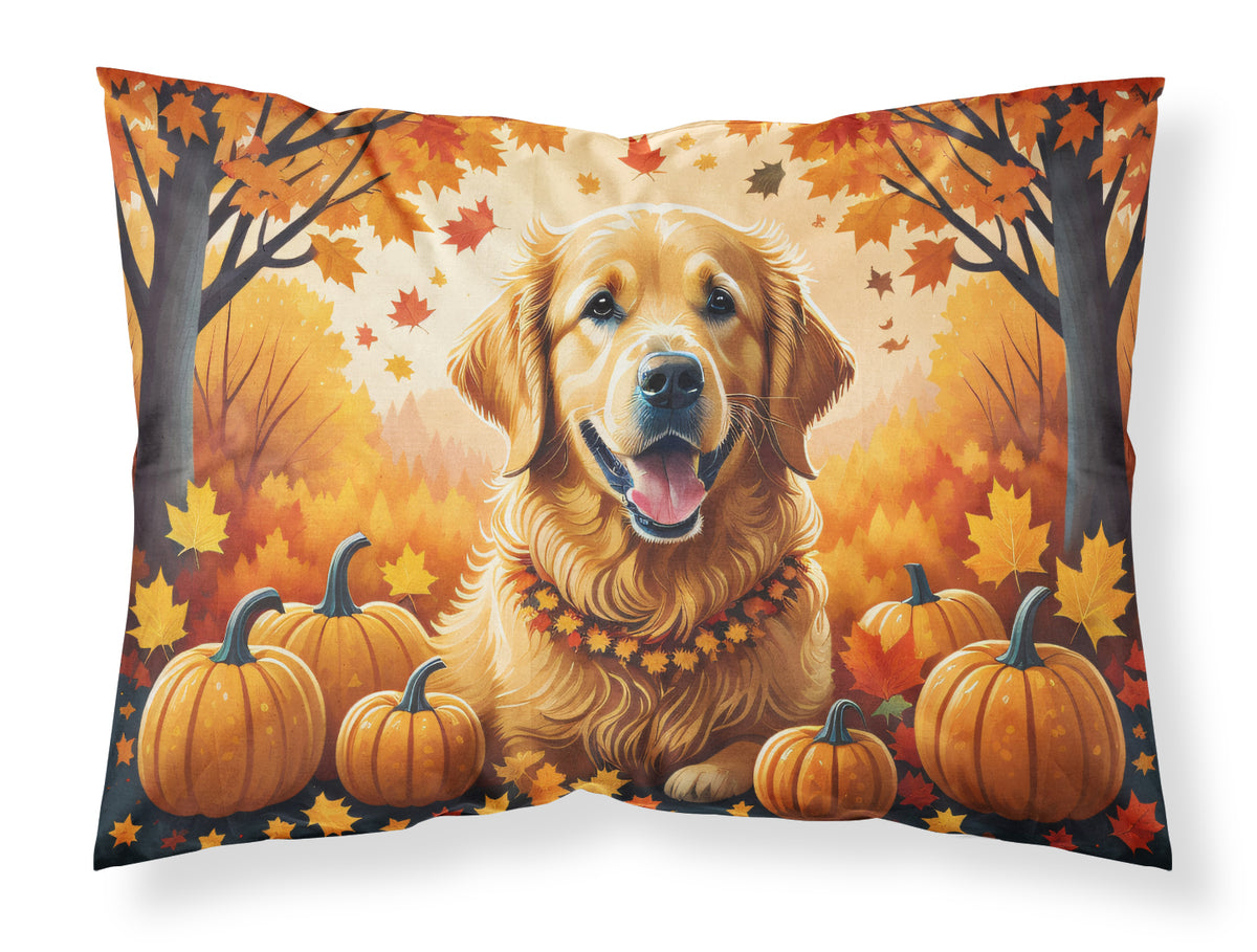 Buy this Golden Retriever Fall Fabric Standard Pillowcase