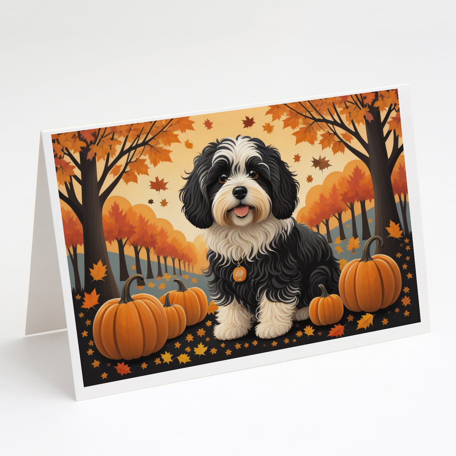 Buy this Havanese Fall Greeting Cards and Envelopes Pack of 8